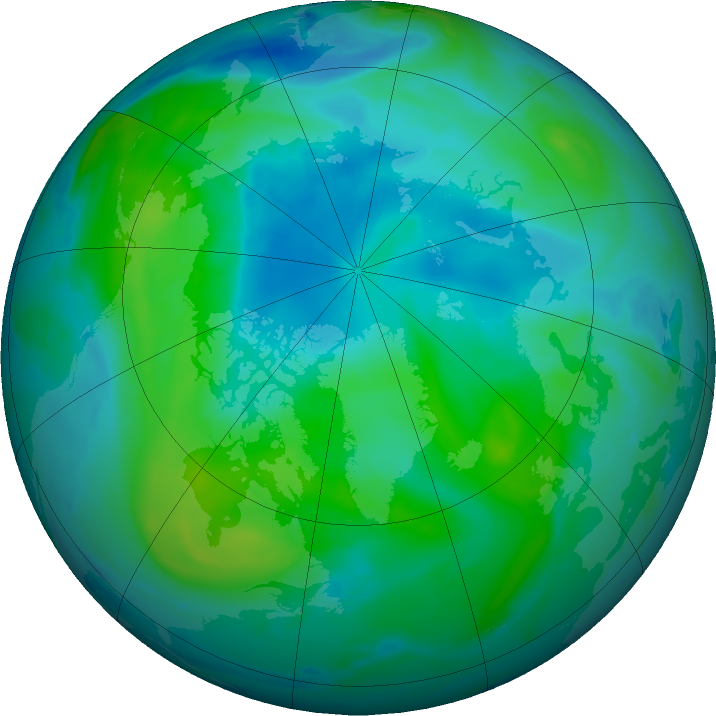 Arctic ozone map for 04 September 2020